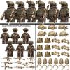 Building Blocks Ghost Military Minifigures Fully Armed SWAT Boys Assemble Heavy Weapons Toys