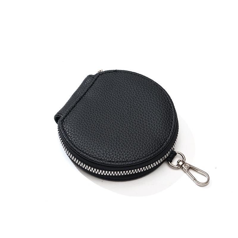 Korean Style Women's Multifunctional Coin Purse & Key Ring - Cute Round Pouch 2025
