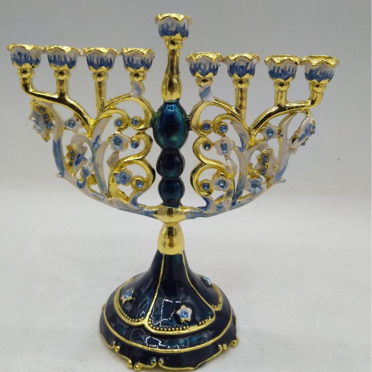 Металлический подсвечник-украшение в европейском стиле, эмалированный, инкрустированный бриллиантами, ретро-золото, 9-свечной держатель