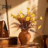 Versatile Faux Flowers for Floral Design Artificial Eucalyptus Morning Glory Flowers, Fall Fake Outdoor Planters Durable Plant Decor Bedroom