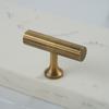 Antique Solid  Brass Knurled Handle Wardrobe Pulls Furniture Door Pull  Dresser Drawer
