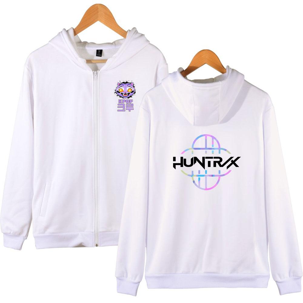 Mode Kapuzenoberteil Damen Herren KPop Dämonenjäger Print Reißverschlussjacke Hip-Hop Street Sport Paar Lässiger Lockerer Hoodie