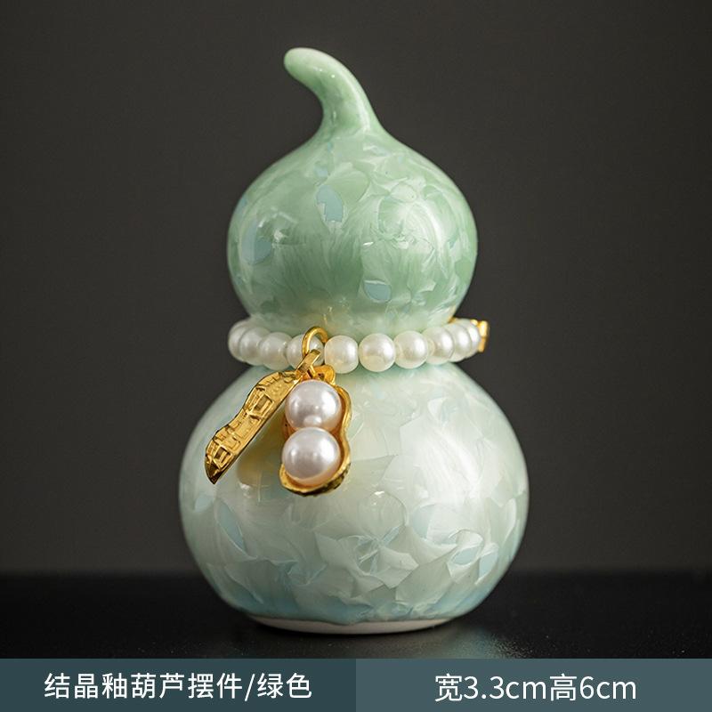 Crystal Glazed Mini Gourd Colorful Fortune Ornament Gift