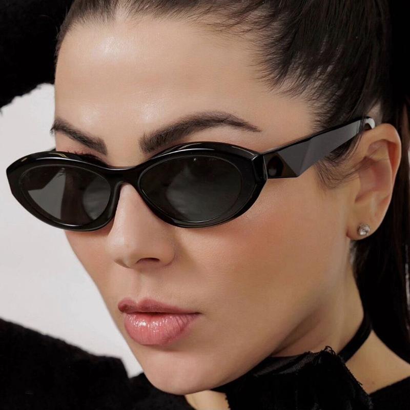 New Arrival Small Cat Eye Sunglasses Women Oval Vintage Brand Elliptic Square Sun Glasses for Female Shades Female Eyewear