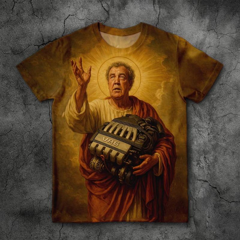 

Джереми Кларксон Защити нас от электромоторов Мерч Футболка для фанатов Top Gear Смешной мем Графические футболки Унисекс Повседневные Свободные футболки S