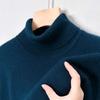 Men's High-Neck Knitted Sweater Winter Arrival Solid Color Minimalist Pullover Warm Fashion Commute Men'swear