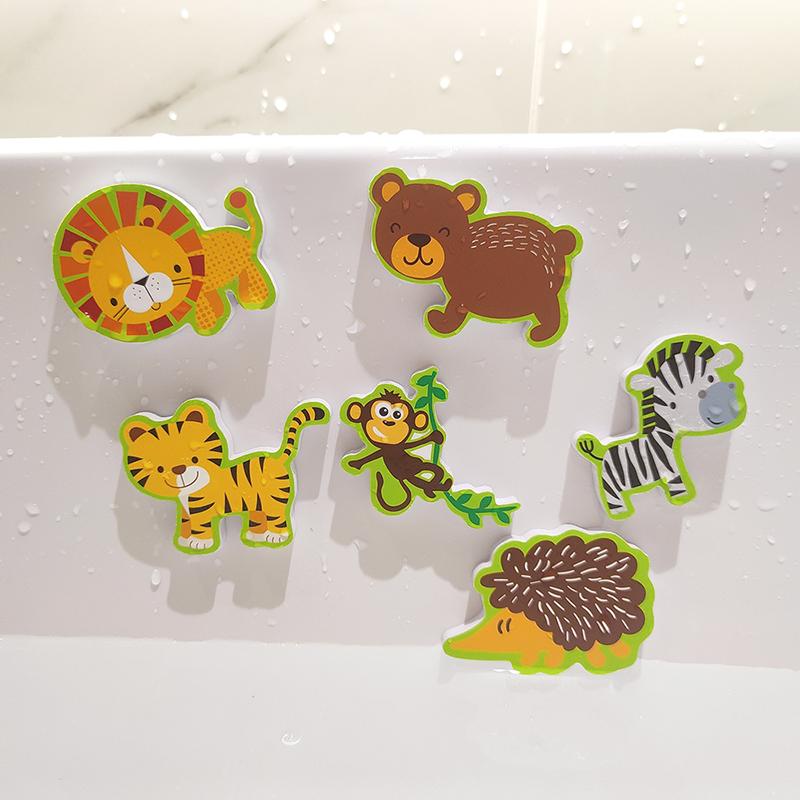 Baby Bathroom Toys Soft Eva Paste Early Educational Diy Puzzles Toys Animal Sticker Bath Baby Water Toys For 0 12 Months 1 Years
