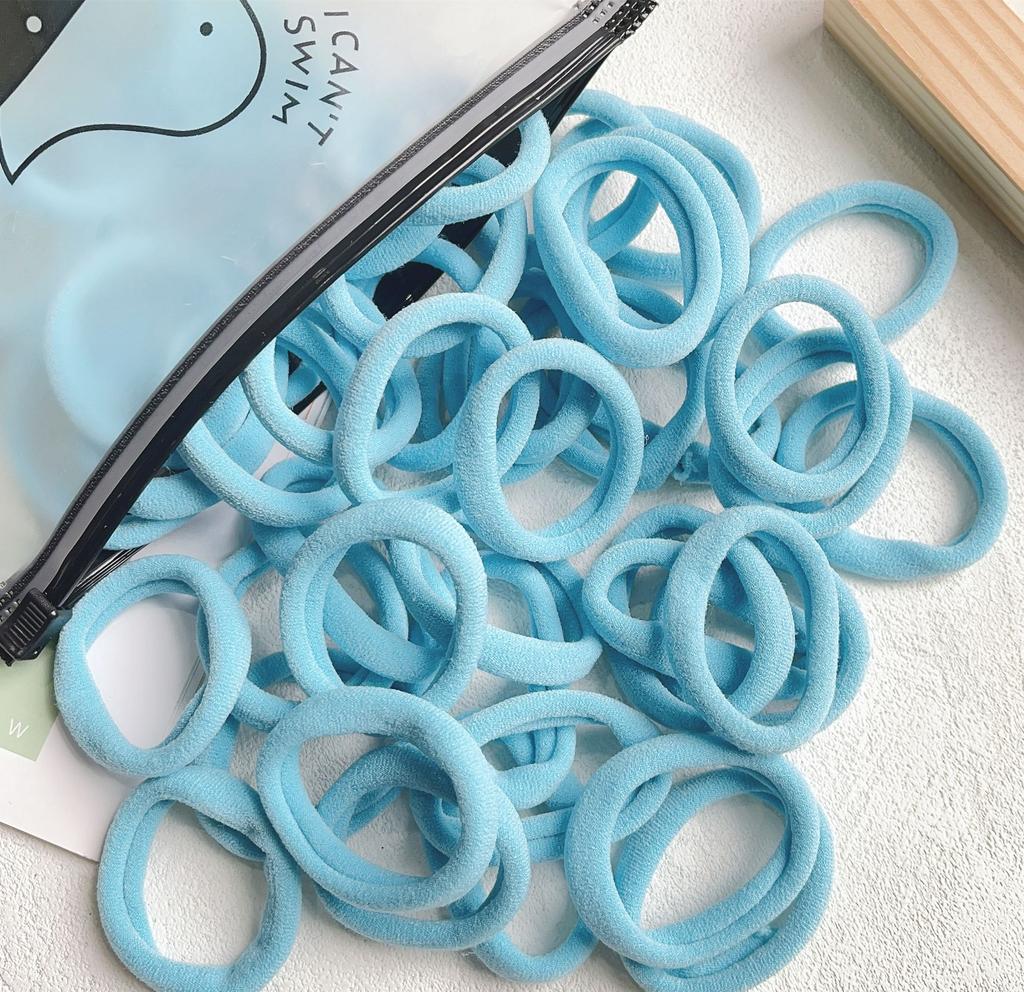 30/50PCS Women Girls 4cm Basic Hair Bands Simple Solid Colors Elastic Headband Hair Ropes Ties Hair Accessories Ponytail Holder