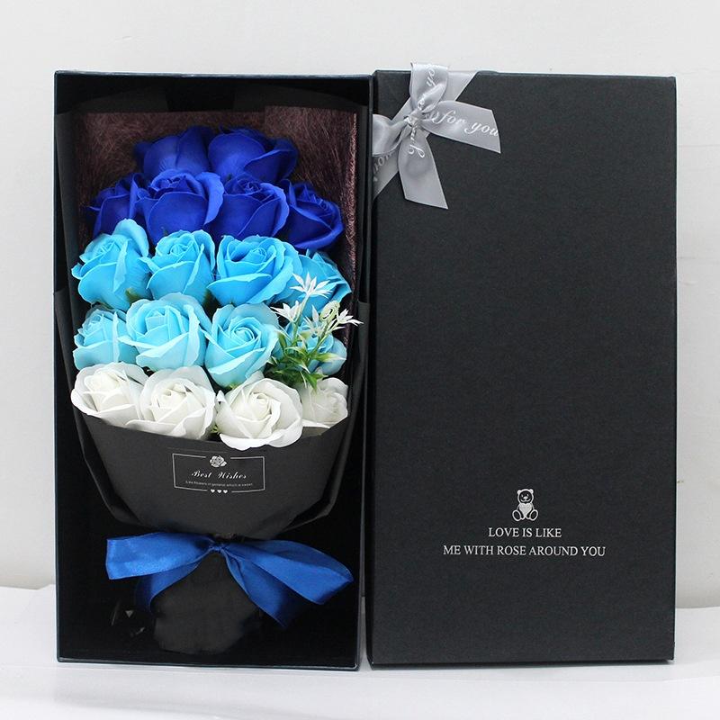 Romantic Valentine's Day Eternal Flower 18 Soap Rose Bouquet Gift Box Mother's Day Birthday Gift