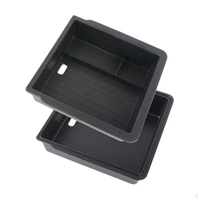 Boîte de rangement d'accoudoir double couche de remplacement 17 x 17,5 x 5 cm, support pour voiture polyvalente