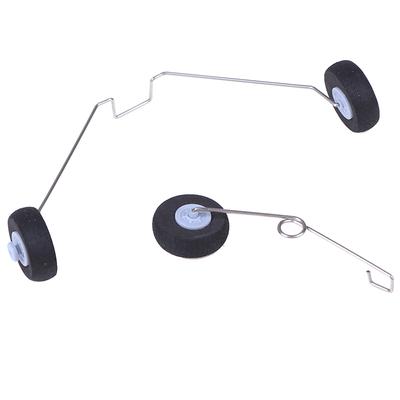 Metal Landing Gear W/Wheels For Z51 Rc Airplane Foam Hand Throwing Glider