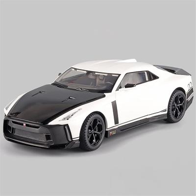 GTR50 Supercar-Druckgussauto-Modellspielzeug im Maßstab 1:18, zurückziehbares Spielzeugfahrzeug mit Ton und Licht für Kinder, Kleinkinder, Jungen und Mädchen, Geschenkkollektion