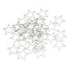 Jewelry Making Resin Craft Bezel Stainless Steel DIY Open Bezels Hollow Frame PendantStar Shape 30pcs S