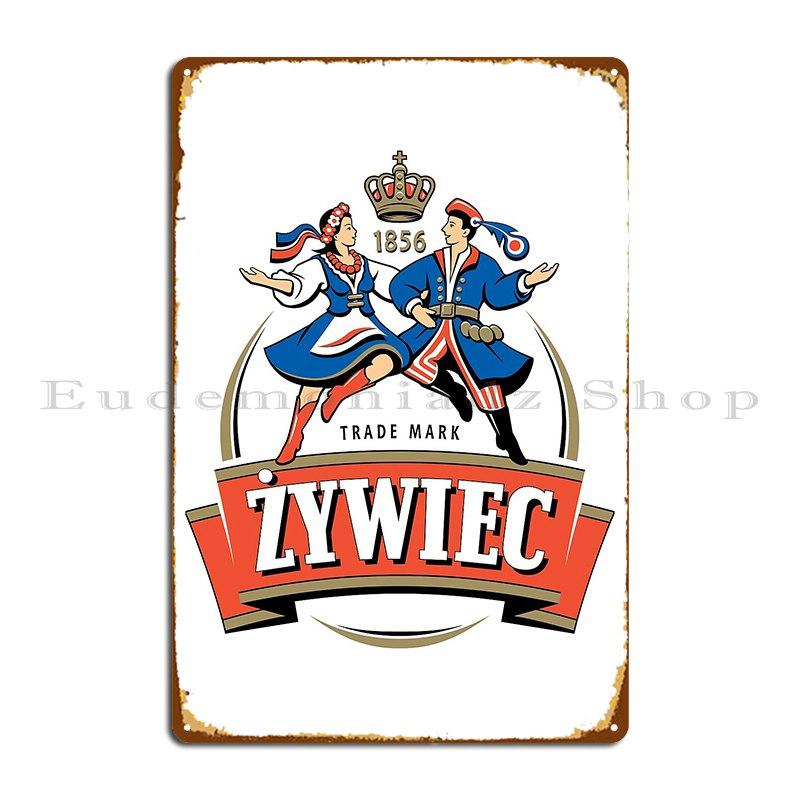 

Zywiec Polska Beer Polish Metal Plaque Poster Party Club Classic Pub Wall Cave Character Tin Sign Poster 20x30cm（7.8x11.8inch）