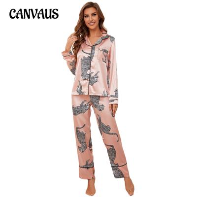 Women's Homewear Fall and Winter Animal Long-sleeved Shirt Long Pants Suit Pajamas