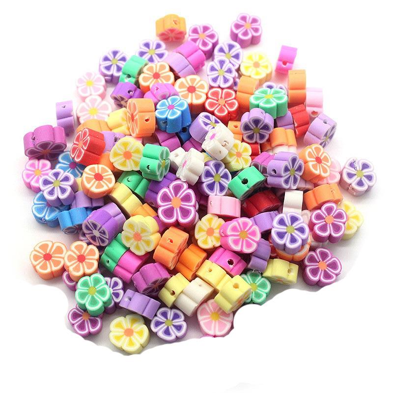 Soft Pottery Pieces Beaded Diy Mobile Phone Chain Accessories Loose Beads Smiley Face Letters Animal Fruit Mixed Soft Pottery