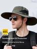 Oversize Panama Hat for Women & Men - Summer Beach Sun Protection Bucket Hat, UV400 UPF50+ Wide Brim Unisex Outdoor