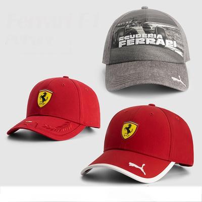 Pro tým Ferrari Horse F1 Vysoce kvalitní Módní Pánská a Dámská Čepice s Potiskem a Výšivkou Ležérní Sportovní Čepice Nejoblíbenější Baseballová Čepice