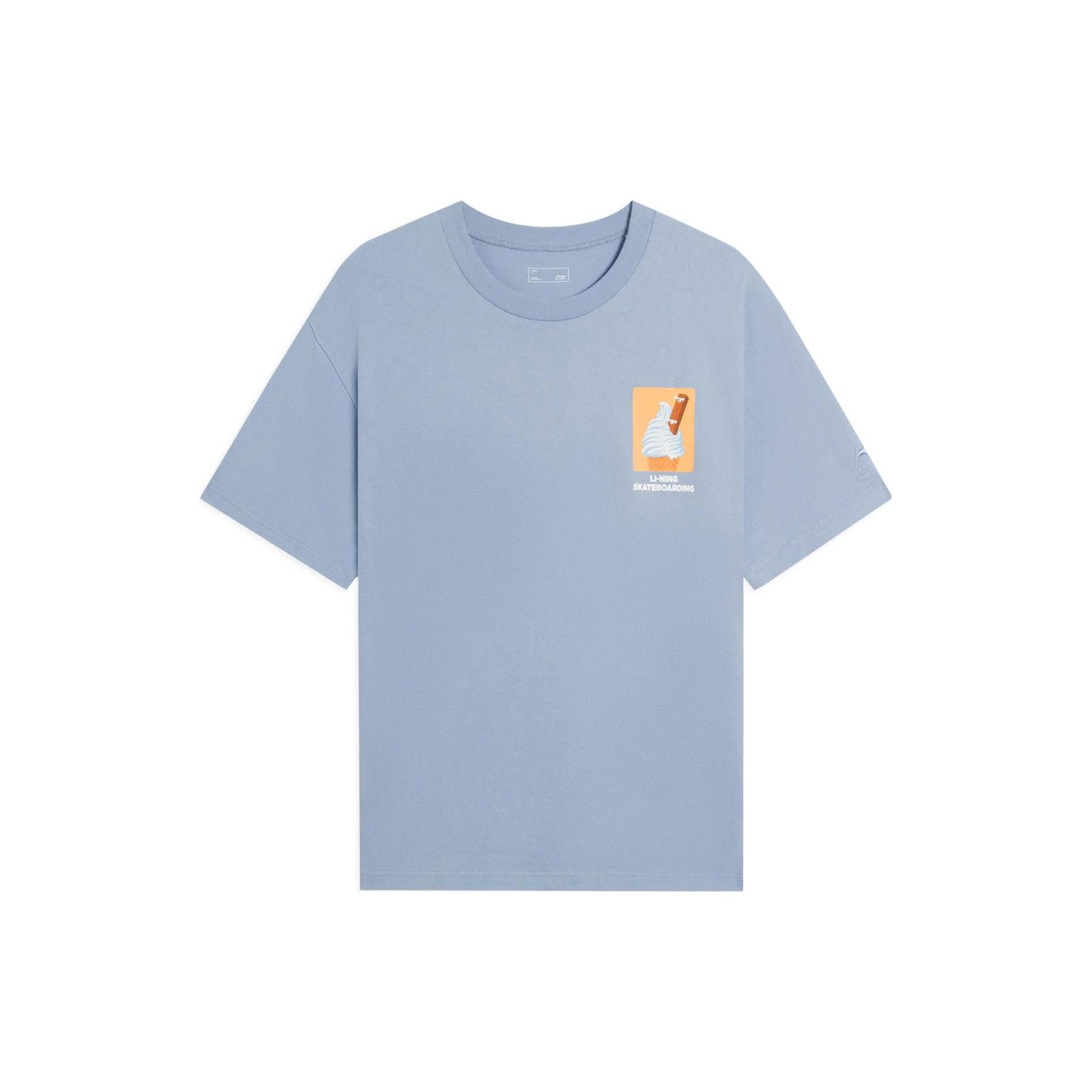 Футболка Li Ning x Phil Hackett Унисекс Мягкий Серо-Синий AHSS859-1 XXXL