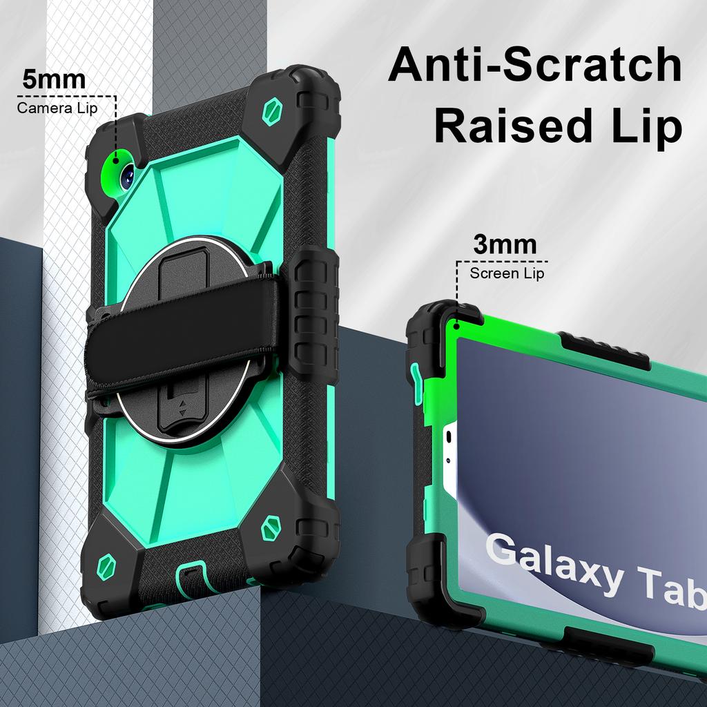 360 - Degree All - Round Protection! Multifunctional Tablet Case for Samsung Galaxy Tab A9. SM-X110/SM-X115 8.7
