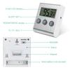 Termometro Frigorifero Termometro Freezer ORIA con Sonda Esterna Termometro Digitale per Frigorifero per Casa Cucina Ristoranti