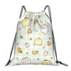 Custom P-Pompompurines Drawstring Bag for Shopping Yoga Backpacks Men Women Cute Dog Sports Gym Sackpack