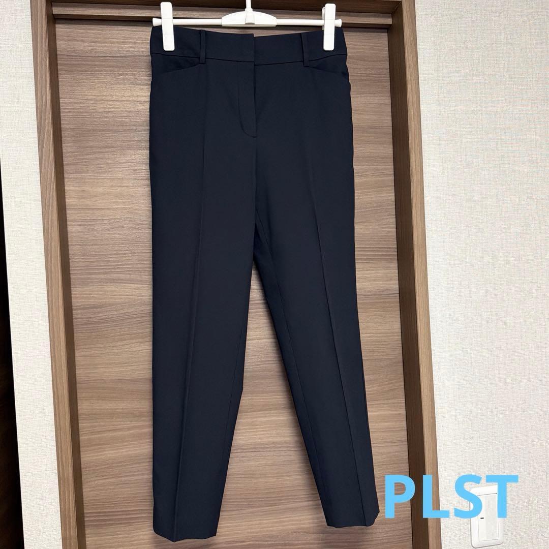 [PLST] Stick pants (linen blend) black M