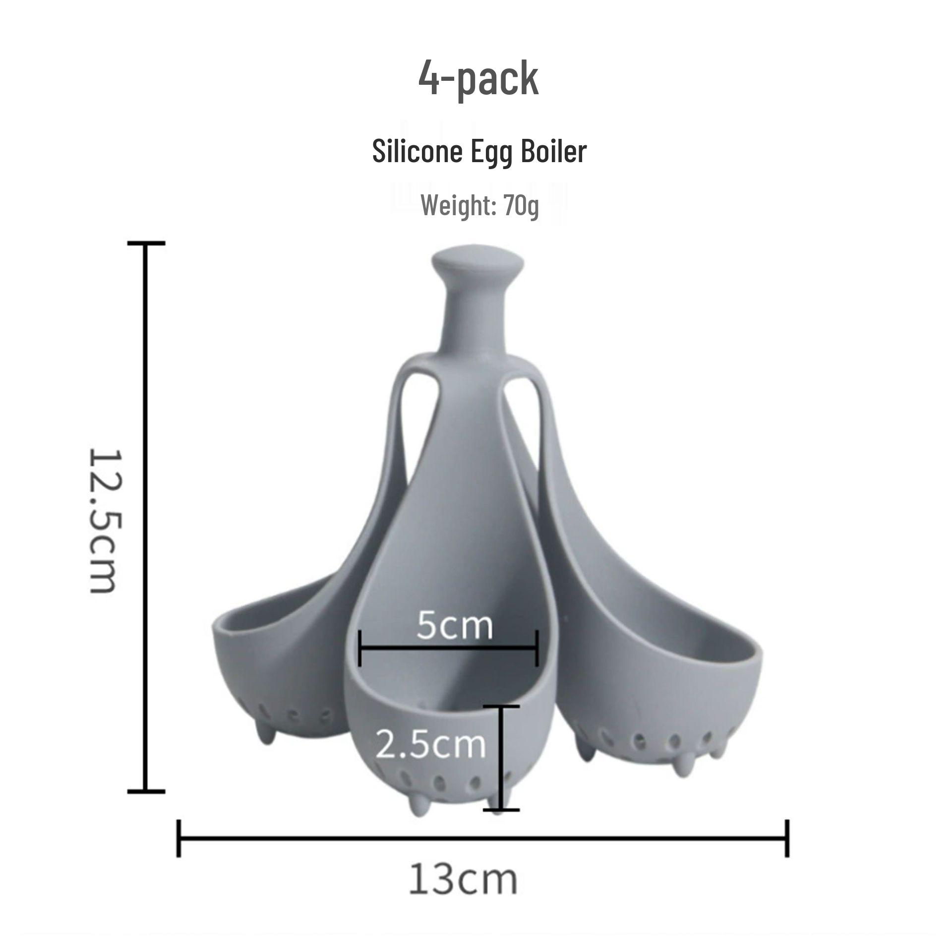 Универсальный силиконовый лоток для яиц: Термостойкий пищевой контейнер для хранения и форма для паровых яиц.