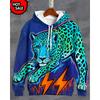 Korkunç iskelet 3D baskılı kapüşonlu sweatshirt gündelik moda sokak giysisi kazak spor giyim