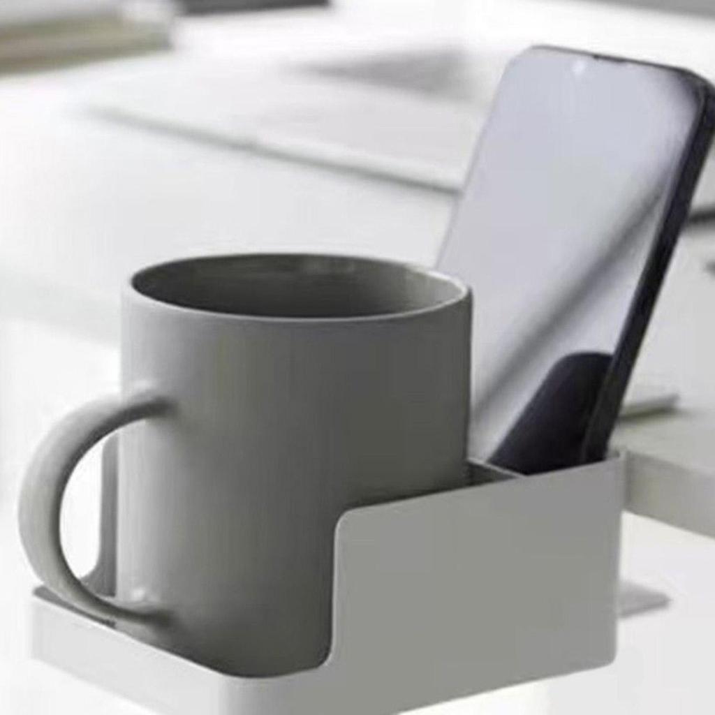 Side Desk Organizer Adjustable Bottle Holder Side Desk Mount For Home Dorm Work Organization Coffee Mug Bottle Phone Remote