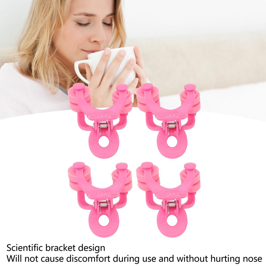 4pcs Nose Lifter Pink Nose Shaping Clipping Lifter for Wide Nose Straightener Beauty Tool