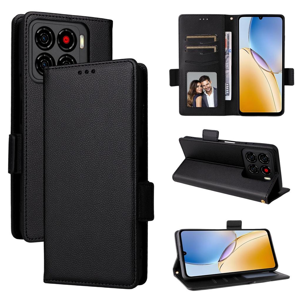 Flip Cover für ZTE Blade A56 PU-Leder Ganzkörperschutz [RFID-Blockierung] Handyhüllen Brieftaschenkoffer