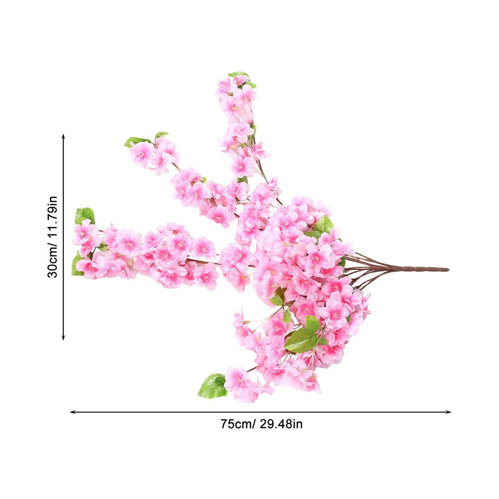 Artificial Cherry Blossom Branches High Realism Silk Flowers Hanging Vine Home Wedding Arch Decor Living Room Floral Party