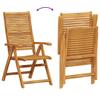 Garden Dining Set 5 pcs Brown Solid Acacia Wood