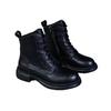 Fashion Martin Boots Women's British Style Short Boots 2025 Autumn and Winter New Soft Leather Thick Heel Single Boots Thick-soled Velvet Boots