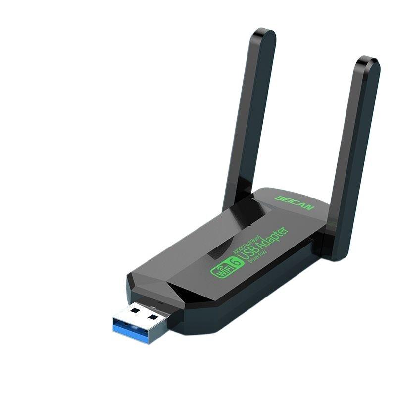 Driver-Free 5G Dual-Band WiFi 6 USB Network Adapter for Desktop Computers