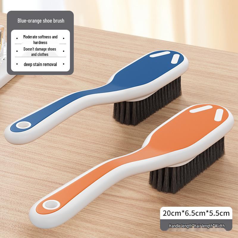 Shoe & Clothing Cleaning Brush - Long Handle, Soft Bristles, Multi-Functional, Gentle on Shoes & Clothes