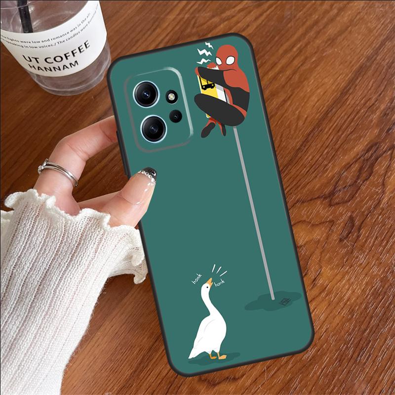 Cartoon Cute Goose Case For Xiaomi Redmi 12C 13C 14C 10C Redmi Note 13 Pro 14 12 11 9 10 9S 10S 11S 12S Cover
