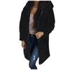 Women's Fashion Long Sleeve Plush Waistcoat Faux-Fur Hoodie Top Coat Outwear