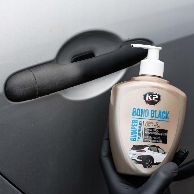K2 bono black czernidło do gumy plastiku 500ml odnawia, przyciemnia, chroni