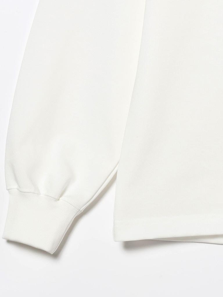 Beams Long Sleeve Jersey Size 11140220803 Men's T-Shirt, White, M,
