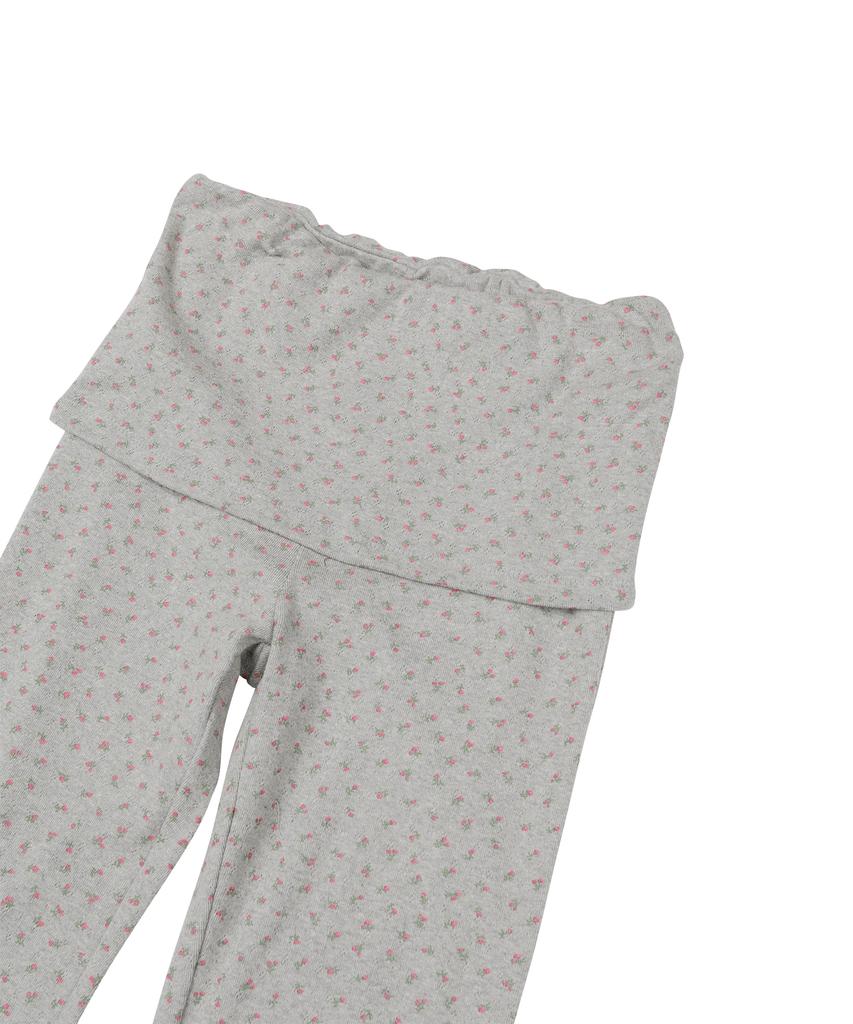SUNDAY FRUIT MARKET W) Flower Flare Pant Gray
