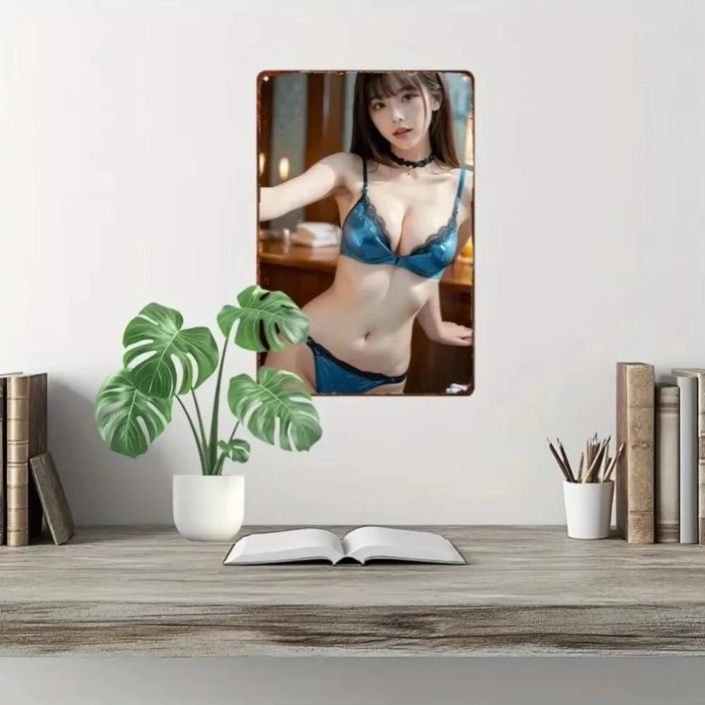 Vintage Anime Metal Tin Sign Retro Wall Decor Man Cave Garage