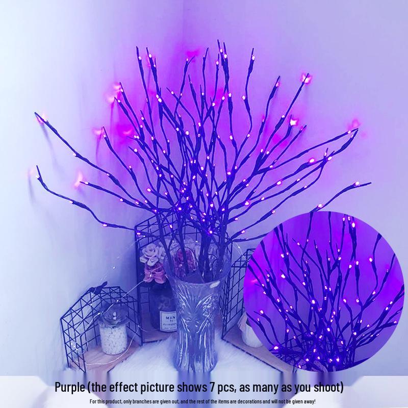 LED Branch String Lights - 20 Heads for Room, Festival, or Vase Decoration