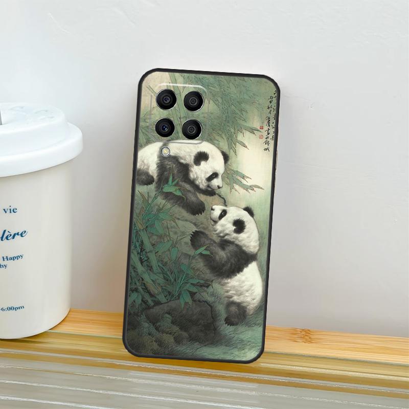 Panda Animal Cute Bear Case For Samsung Galaxy M53 M13 M06 M16 M31 M11 M35 M55 M15 M56 M36 M12 M32 M52 M14 M34 M54