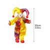 Poseable Western Clown Doll Handmade Ceramic Clown Figure with Festival Theme Costume Collectible Clown Home Decoration