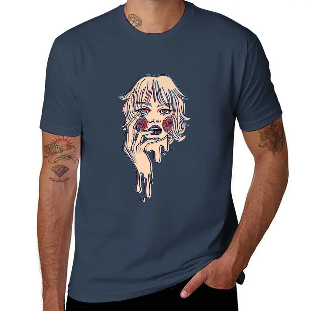 Drippy Mess T-Shirt Plain Valentines Boutique Clothes Summer Top Mens Funny T Shirts