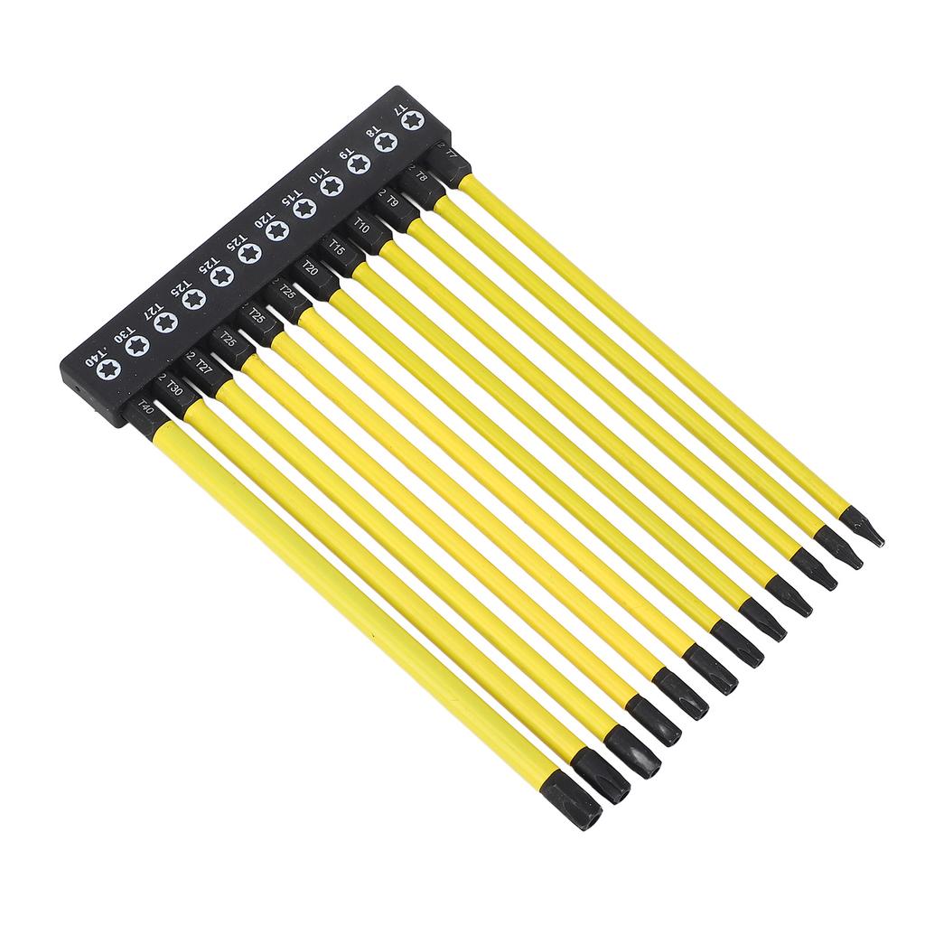 Biți Șurubelniță Oțel Aliaj S2 60HRC Duritate Ridicată Coadă Hexagonală Lungime 150MM Stea Magnetic