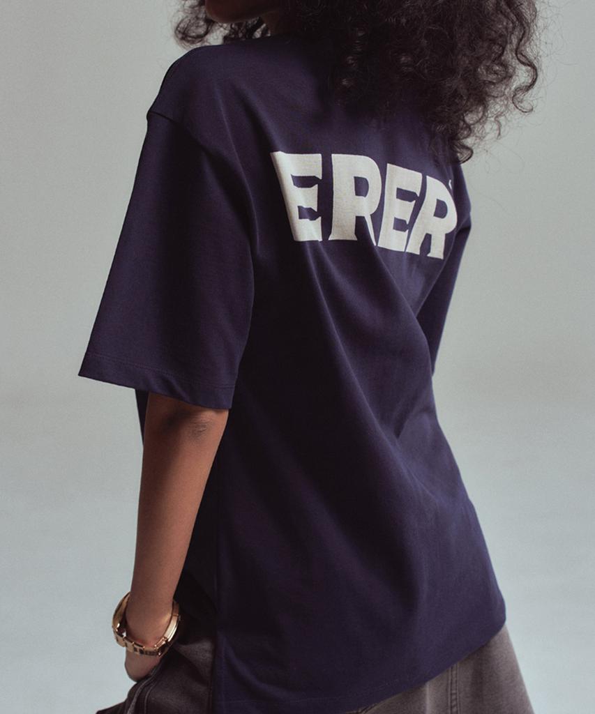 ERER [Un] Basic Logo T-Shirt Navy
