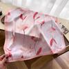 Floral Printed Small Square Scarf For Women Summer Sun Protection